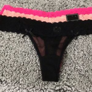 Rampage thongs L black,pink,orange